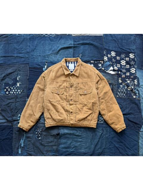visvim VISVIM 23AW 101XX JKT CORDS Washed and distressed denim jacket with carpet-like fabric (Limited Edit