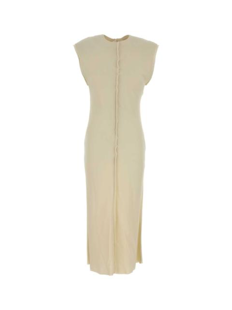 AMI Paris Ami Women Cream Stretch Viscose Dress