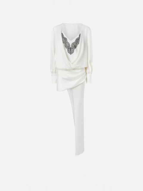 PINKO SHORT DRESS WITH TRAIN