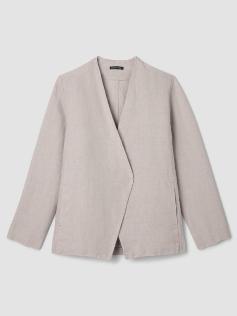EILEEN FISHER Heavy Organic Linen Angled Jacket