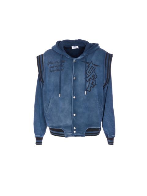 Off-White Off White Men Arrow  Fleece Varsity Hoodie