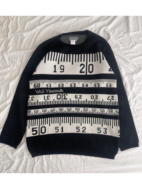 Yohji Yamamoto Pour Homme AW1995 Ruler Sweater