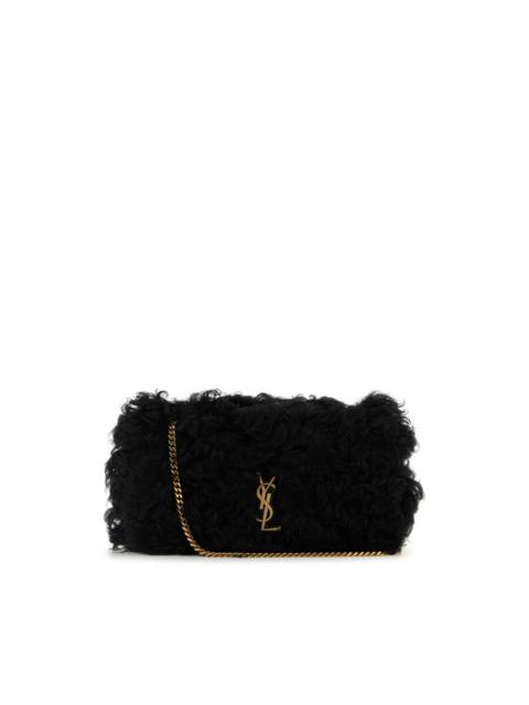 SAINT LAURENT Saint Laurent Black Shearling Medium Jamie Shoulder Bag
