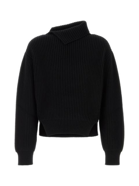 Jil Sander Black wool sweater