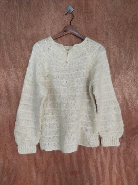 Other Designers Homespun Knitwear - Japan mohair Cream fur vintage knitwear #S147