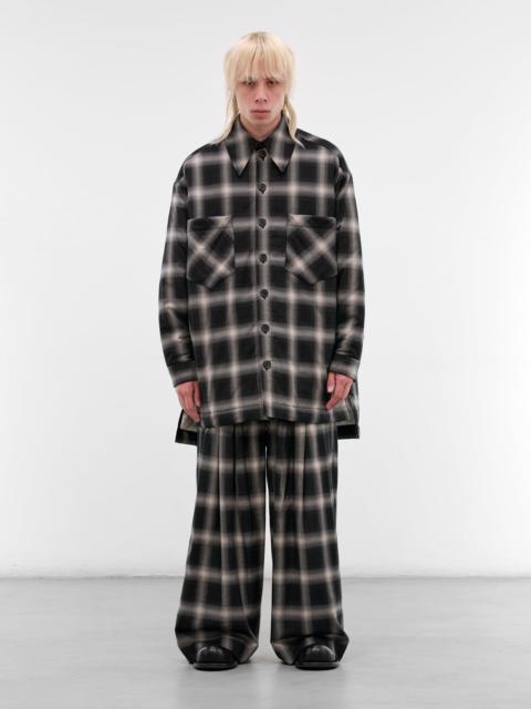 LU'U DAN Ombre Check Fat Boy Flannel