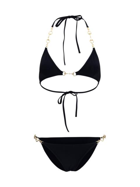 GUCCI Gucci Stretch Jersey Bikini With Horsebit Black