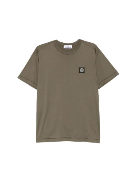 Stone Island Short sleeves cotton t-shirt with logo