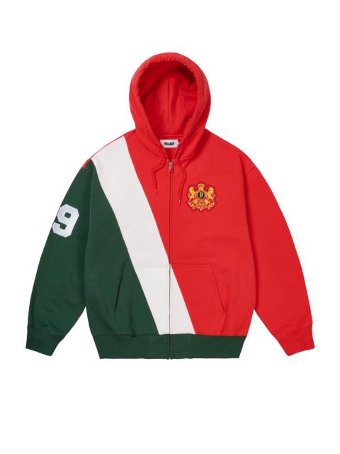 PALACE ESTABLISHED ZIP HOOD RED