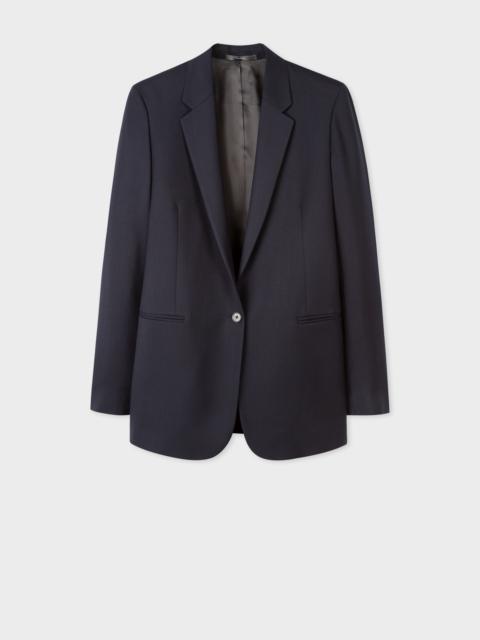 Paul Smith A Suit To Travel In - Women's Dark Navy Wool Travel Blazer