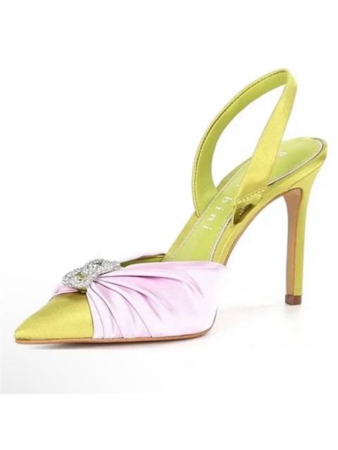 Other Designers New! Gianni Bini‎ Michah Satin
Heart Embellished Slingback
Pumps Sz 10