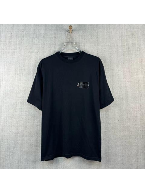 BALENCIAGA Balenciaga Tape Cola Logo Crewneck Short-Sleeve Pullover
