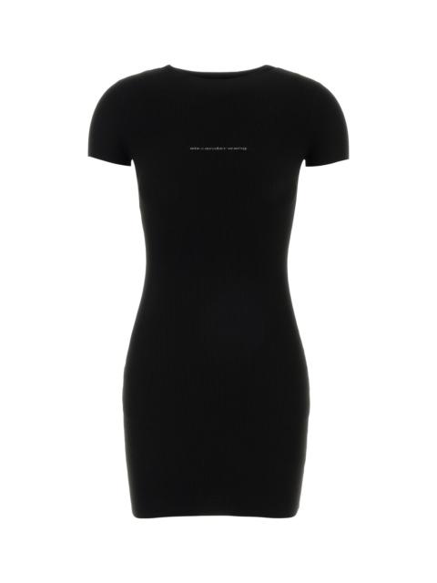 Alexander Wang Black stretch jersey mini dress