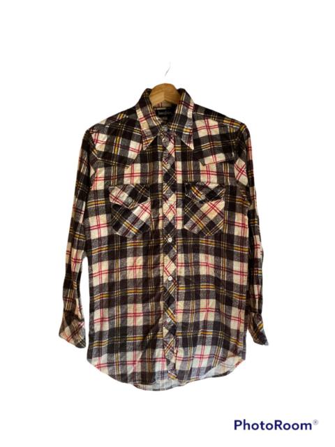 Other Designers Japanese Brand - Vintage Flannel Shirt Plaid Heavy Cotton