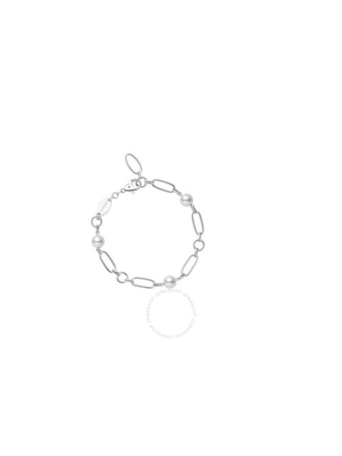 MIKIMOTO Mikimoto M Code Akoya Cultured Pearl Bracelet in 18K White Gold - MDQ10059AXXW