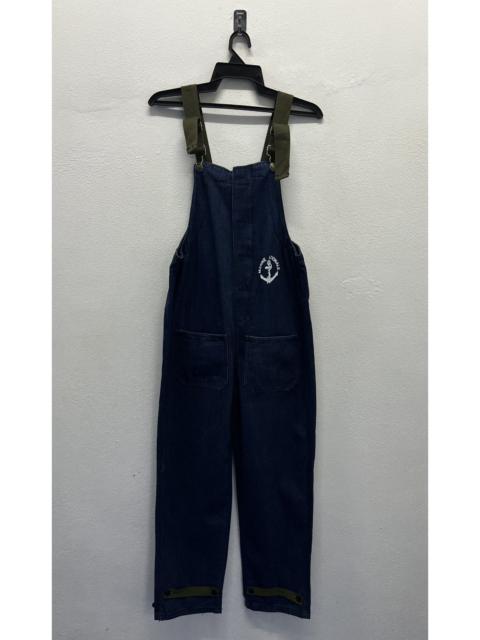 Other Designers Vintage French Navy Marine Nationale Style Denim Overalls