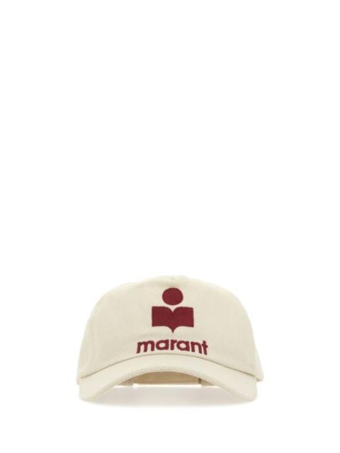 Isabel Marant Man Ivory Cotton Tyron Baseball Cap