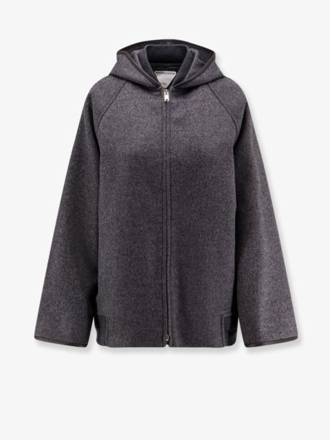 Bottega Veneta Bottega Veneta Wool Jacket With Leather Profiles