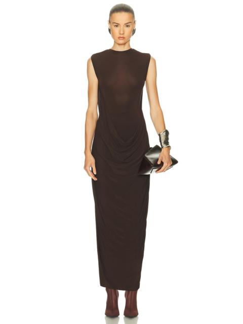 Draped Long Dress