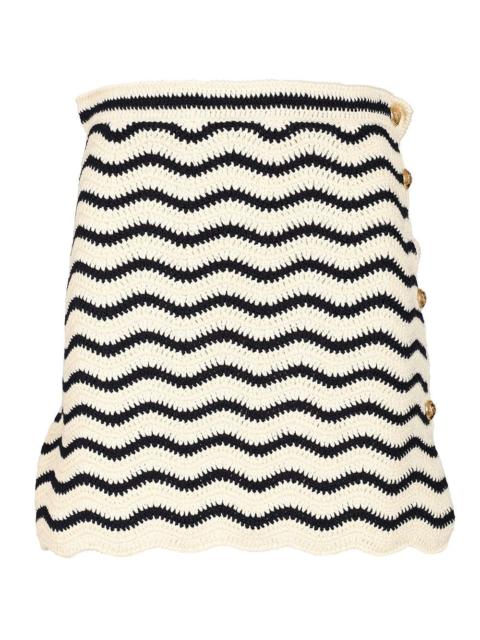 CELINE Celine Women Crochet Cotton Mini Skirt