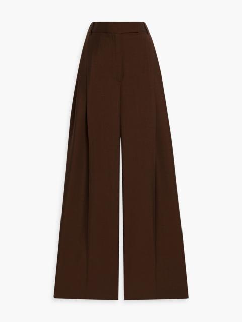 RÓHE Wool and mohair-blend wide-leg pants