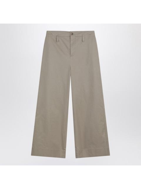 Alexander McQueen Beige cotton gabardine chino pants