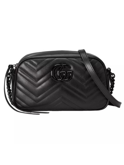 GUCCI Gucci GG Marmont Sm Blk Lthr Shoulder Bag N/Auth