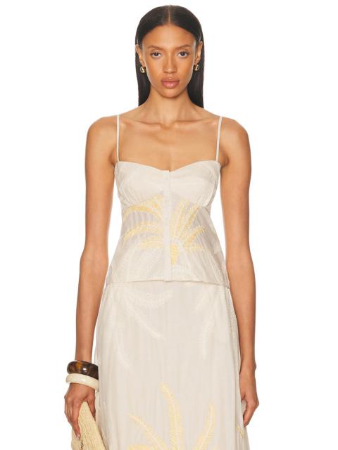 Johanna Ortiz Compas Y Palmas Top