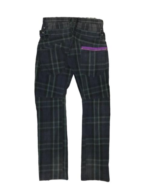 Other Designers Japanese Brand - JAPAN STLYE PUNK BONDAGE PANTS TARTAN DESIGN