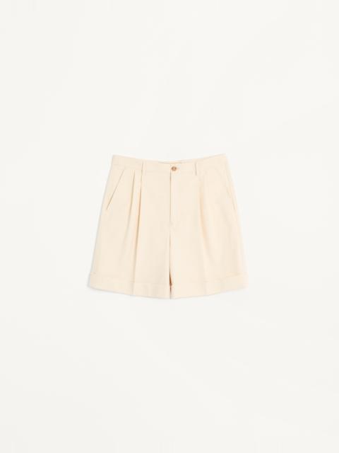 Valentino COTTON CANVAS CUFFED BERMUDA SHORTS