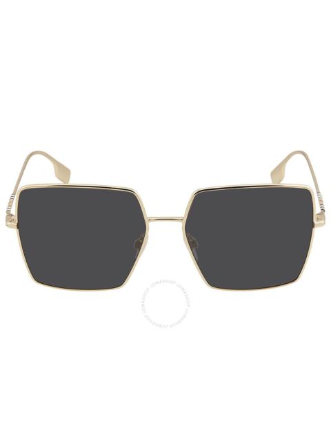 Burberry Burberry Daphne Dark Grey Square Ladies Sunglasses BE3133 110987 58