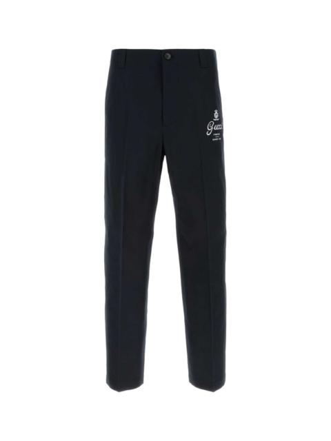 GUCCI Gucci Men Midnight Blue Twill Pant