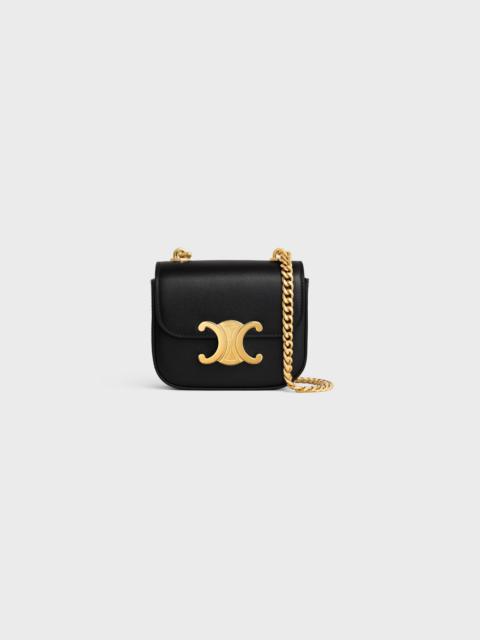 CELINE MINI CHAIN CLAUDE in Shiny calfskin