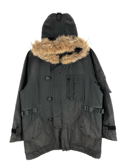 Other Designers PPFM - RARE PPFM REAL FUR TACTICAL JACKET PARKA MADE IN JAPAN