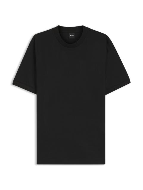 BOSS REGULAR-FIT T-SHIRT IN A MERCERISED COTTON BLEND