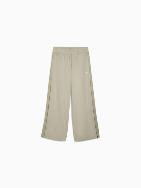 PUMA Wardrobe Essentials Women's Low Rise Popper Pants