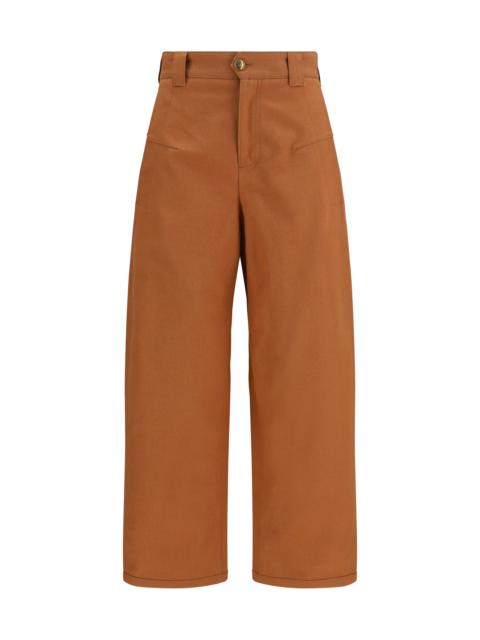 Chloé Chloé Cotton Canvas Barrel-leg Pants Blushy Pink