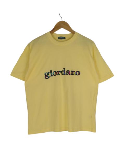 Other Designers Vintage - Vintage Giordano T-Shirt Big Logo Embroidery Multicolour