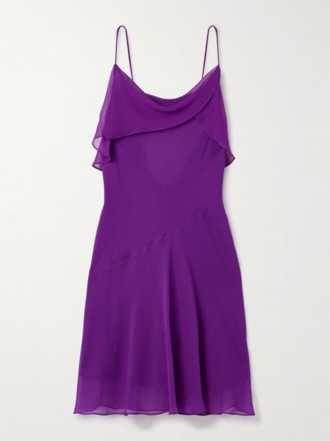 Acne Studios Draped Silk-georgette Mini Dress