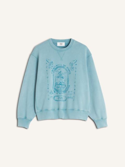 Maison Kitsuné FOUNTAIN STAMP FADED RELAXED SWEATSHIRT