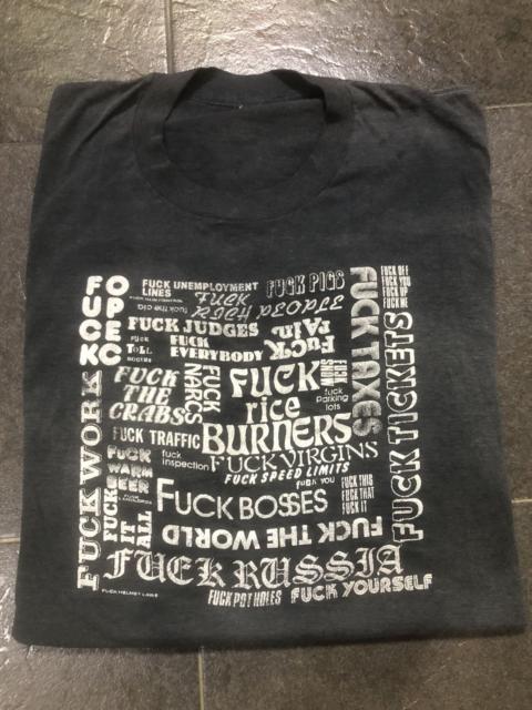 Other Designers 🔥🔥🔥 Vintage 80s F*ck Helmet Laws Tshirt Single Stitch