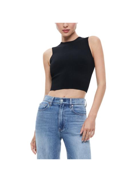 Alice + Olivia alice + olivia Loe Lace Up Back Sleeveless Sweater