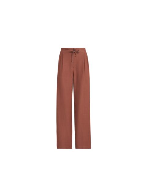 Brunello Cucinelli Brunello Cucinelli Tailored track trousers in Firebrick at Nordstrom