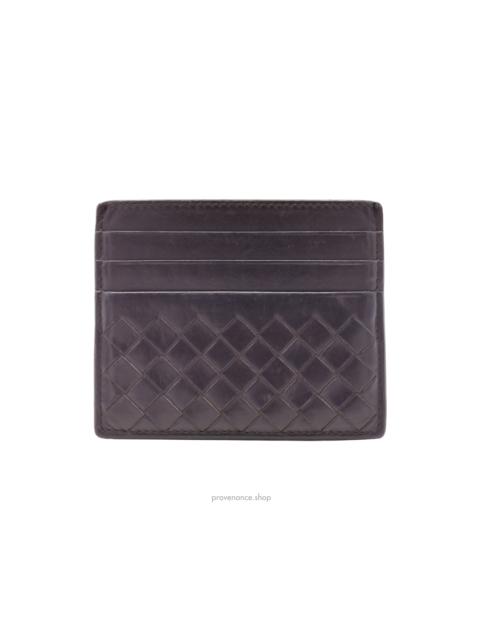Bottega Veneta Card Holder Wallet - Chocolate Intrecciato Leather