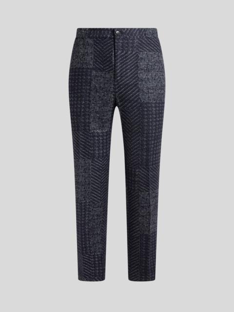 Etro WOOL-BLEND PATCHWORK TROUSERS