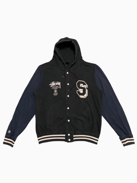 Stüssy Vintage Stussy Hooded Dwi Color Cotton Varsity Jacket