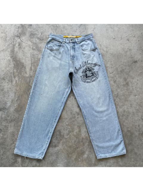Other Designers Japanese Brand - RARE🔥 Vintage Freaky Soul Baggy Faded Denim Jeans Pants W33