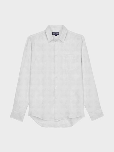 Vilebrequin Men Linen and Cotton Shirt Solid