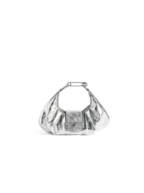 BALENCIAGA Women's Pamela Shoulder Bag Small in Silver