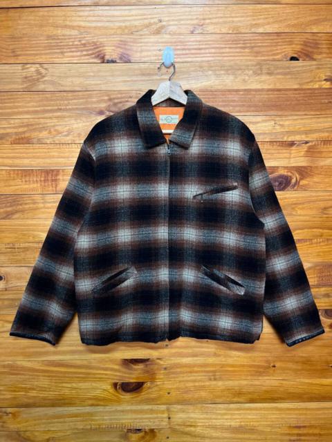 Other Designers Vintage - VINTAGE THE ROUND AMERICA WOOL PLAID TARTAN JACKET